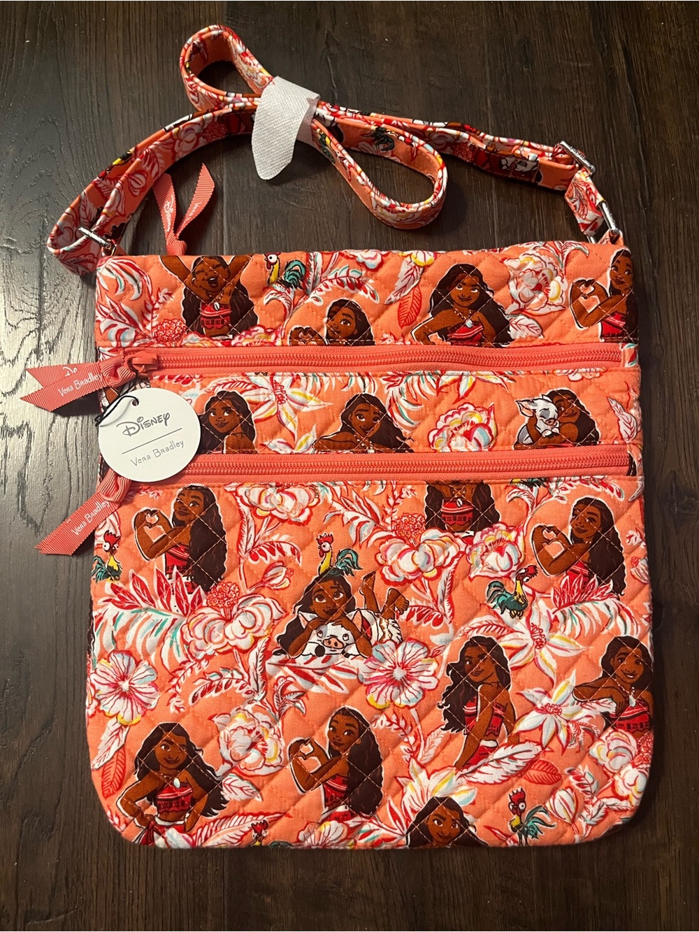 Vera Bradley Coral Moana Quilted Crossbody Bag